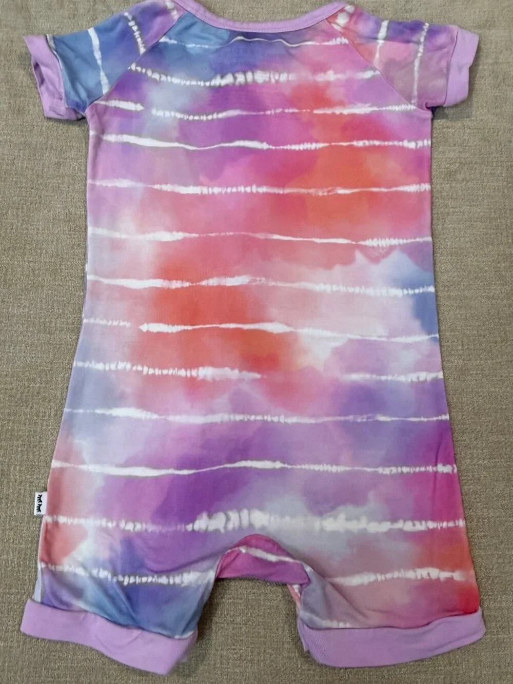 Little Sleepies Pastel Tie Dye Dreams Shorty Zippy 6-12 Months